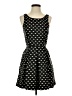 Forever 21 100% Polyester Hearts Black Casual Dress Size S - photo 1