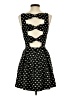 Forever 21 100% Polyester Hearts Black Casual Dress Size S - photo 2
