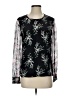 Equipment 100% Silk Black Long Sleeve Silk Top Size XS - photo 1