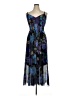 City Chic 100% Polyester Print Blue Cocktail Dress Size 14 Plus (XS) - photo 1