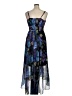 City Chic 100% Polyester Print Blue Cocktail Dress Size 14 Plus (XS) - photo 2