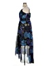 City Chic 100% Polyester Print Blue Cocktail Dress Size 14 Plus (XS) - photo 5