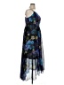 City Chic 100% Polyester Print Blue Cocktail Dress Size 14 Plus (XS) - photo 4