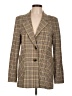 CAbi Plaid Brown Blazer Size 10 - photo 1