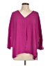 Cynthia Steffe 100% Polyester Purple 3/4 Sleeve Blouse Size L - photo 1