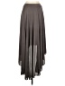 Free People 100% Polyester Solid Gray Formal Skirt Size S - photo 2