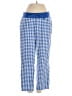 Draper James 100% Cotton Checkered-gingham Blue Casual Pants Size S - photo 1