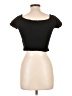 Shein Black Short Sleeve Top Size L - photo 2