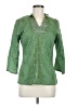 Raviya Green 3/4 Sleeve Blouse Size M - photo 1