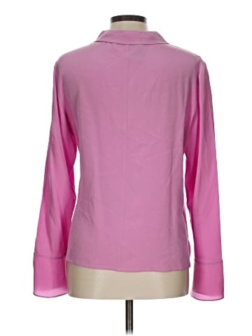 Etcetera Long Sleeve Silk Top (view 2)