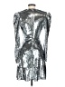 MICHAEL Michael Kors 100% Polyester Metallic Silver Cocktail Dress Size XS - photo 2