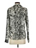 Unbranded 100% Polyester Animal Print Silver Long Sleeve Blouse Size S - photo 2