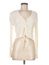 Topshop Ivory Long Sleeve Top Size 8 - photo 1