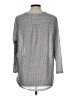 H&M 100% Polyester Silver 3/4 Sleeve Blouse Size L - photo 2