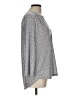 H&M 100% Polyester Silver 3/4 Sleeve Blouse Size L - photo 4