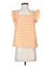 Shein 100% Polyester Orange Short Sleeve Top Size 2 - photo 1