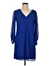 Eliza J 100% Polyester Solid Blue Casual Dress Size 8 - photo 1