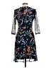 En Focus Studio Print Blue Cocktail Dress Size 6 - photo 2