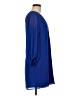 Eliza J 100% Polyester Solid Blue Casual Dress Size 8 - photo 4