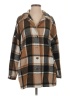 Unbranded 100% Polyester Plaid Brown Coat Size S - photo 1