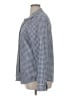 Lands' End 100% Cotton Checkered-gingham Blue Long Sleeve Button-Down Shirt Size 16 (tall) - photo 5