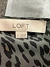 Ann Taylor LOFT 100% Polyester Animal Print Gray Short Sleeve Blouse Size S - photo 7