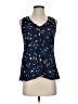 Maeve 100% Polyester Print Blue Sleeveless Blouse Size 0 - photo 1