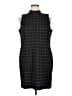 Apt. 9 Plaid Black Casual Dress Size XL - photo 1