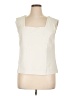 Boston Proper Ivory Sleeveless Blouse Size XL - photo 1