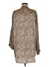 Assorted Brands Animal Print Brown Long Sleeve Blouse Size 6 - photo 2