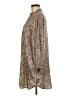 Assorted Brands Animal Print Brown Long Sleeve Blouse Size 6 - photo 5