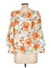 Vine & Love 100% Polyester Orange 3/4 Sleeve Blouse Size L - photo 2