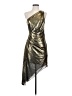 Ramy Brook 100% Polyester Metallic Gold Cocktail Dress Size 2 - photo 1
