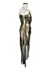Ramy Brook 100% Polyester Metallic Gold Cocktail Dress Size 2 - photo 4