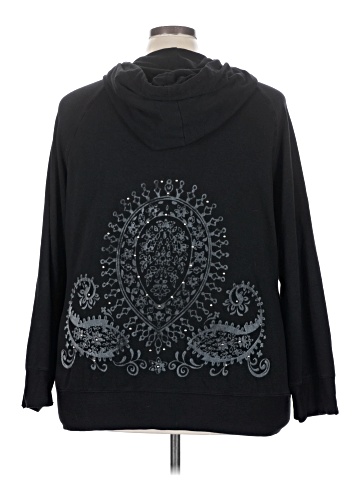 Pink Lotus Zip Up Hoodie (view 2)