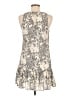 Dex 100% Polyester Animal Print Silver Cocktail Dress Size M - photo 2