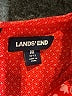 Lands' End 100% Rayon Print Red Long Sleeve Blouse Size 10 - 12 - photo 7