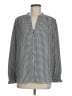 Ann Taylor Houndstooth Gray Long Sleeve Blouse Size M - photo 1