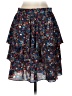 J.Crew 100% Polyester Floral Blue Casual Skirt Size 2 - photo 2