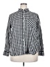 Old Navy 100% Cotton Checkered-gingham Black Long Sleeve Button-Down Shirt Size XXL - photo 1