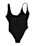 DIXPERFECT Solid Black One Piece Swimsuit Size M - photo 1