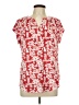 Fun2Fun Red Short Sleeve Blouse Size L - photo 1