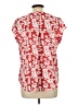 Fun2Fun Red Short Sleeve Blouse Size L - photo 2