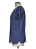 Comptoir des Cotonniers 100% Silk Blue Short Sleeve Silk Top Size EU (FR) 44 / US 12 - photo 5