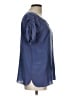 Comptoir des Cotonniers 100% Silk Blue Short Sleeve Silk Top Size EU (FR) 44 / US 12 - photo 4