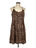 Boston Proper Animal Print Brown Casual Dress Size L - photo 1