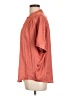 Nic + Zoe 100% Polyester Orange Short Sleeve Blouse Size L - photo 5