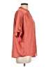 Nic + Zoe 100% Polyester Orange Short Sleeve Blouse Size L - photo 4