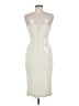 BCBGMAXAZRIA 100% Polyester Ivory Cocktail Dress Size 6 - photo 2