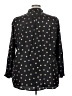 Fun2Fun 100% Polyester Polka Dots Black Long Sleeve Blouse Size 3X - photo 2
